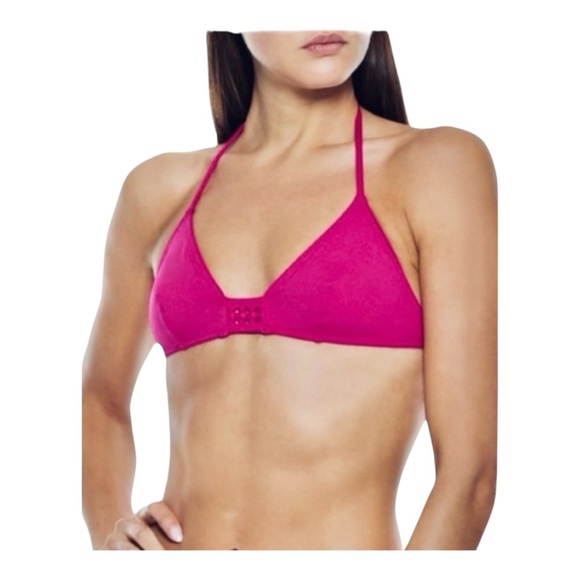 Eres Close Up Lumi Braid-trimmed Triangle Bikini Top in Fizz NWT - Picture 1 of 8